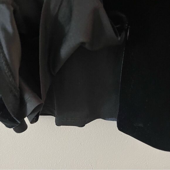 Rebecca Minkoff Black Gwen Velvet Long Sleeve Mini Dress Size 6 NWT - Picture 9 of 16